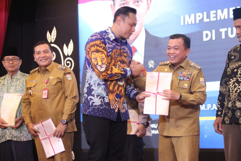Menteri AHY Puji Kinerja Gubernur Jambi Sukseskan Program Reforma Agraria, PETAJAMBI.COM