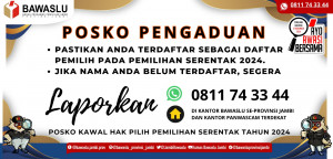Bawaslu Jambi Buka Posko Pengaduan Kawal Hak Pilih, PETAJAMBI.COM