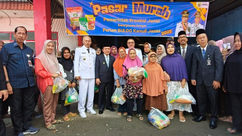 Gelar Pasar Murah, Pemprov Jambi Sediakan 1.700 Paket Sembako, PETAJAMBI.COM