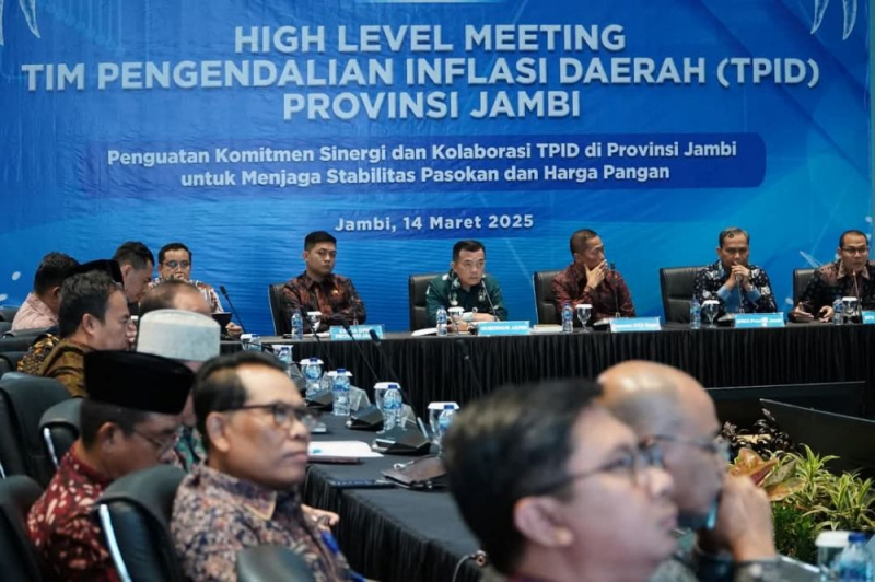Gubernur Jambi Pimpin High Level Meeting TPID Jambi 2025, Pastikan Harga dan Pasokan Pangan Aman