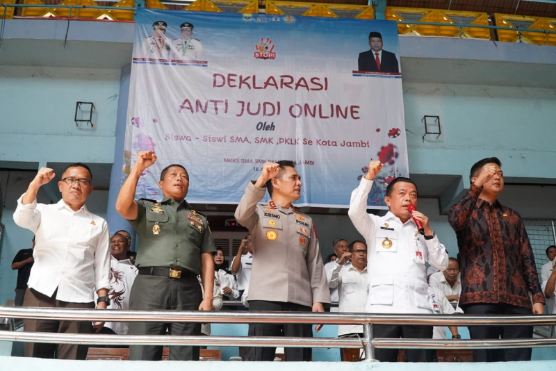 Jambi Komitmen Perangi Judi Online, Gubernur: Merusak Mental dan Masa Depan Anak Bangsa, PETAJAMBI.COM