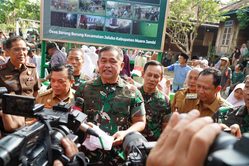 KSAD Resmikan 47 Titik Program TNI AD Manunggal Air di Jambi, PETAJAMBI.COM