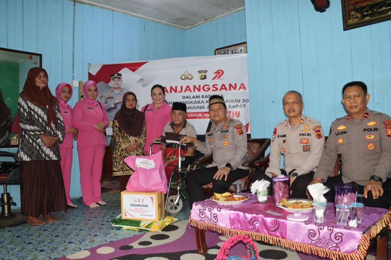 Polres Tanjab Barat Gelar Anjangsana ke Purnawirawan Polri dalam Rangka HUT Bhayangkara ke-79, PETAJAMBI.COM