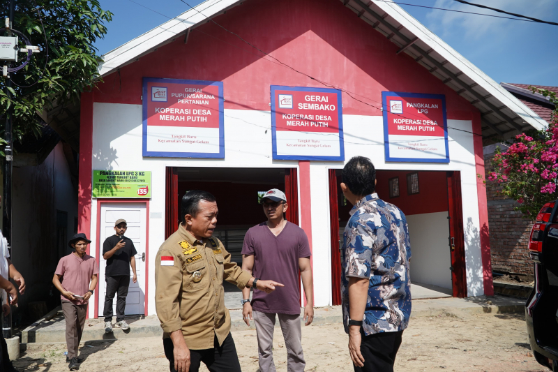 Gubernur Jambi Tinjau Kesiapan Koperasi Merah Putih Tangkit Baru, PETAJAMBI.COM