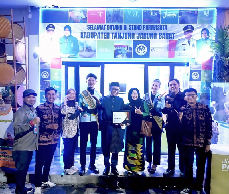 Tanjungjabung Barat Ikut Berpartisipasi di Pameran Parekraf Festival Batanghari 2025, PETAJAMBI.COM