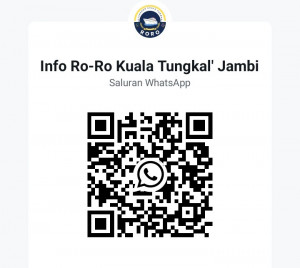 Scan Barcode Ini, Untuk Info Transportasi di Pelabuhan Roro Kuala Tungkal, PETAJAMBI.COM