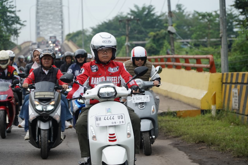 Semarak Sunmori Merdeka, Al Haris Riding Bersama Forkopimda Jambi, PETAJAMBI.COM